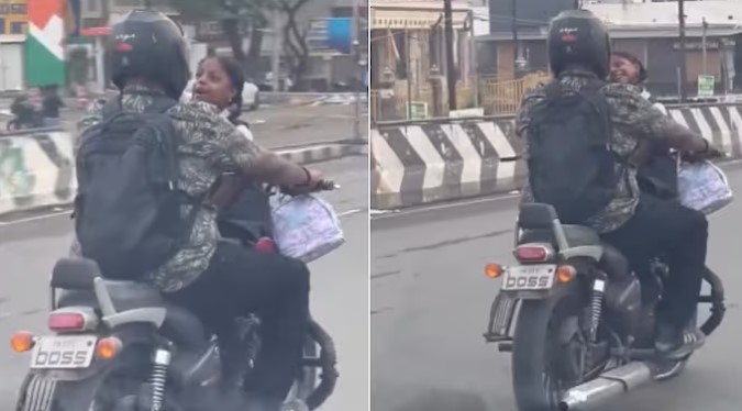 A risky father-daughter bike ride